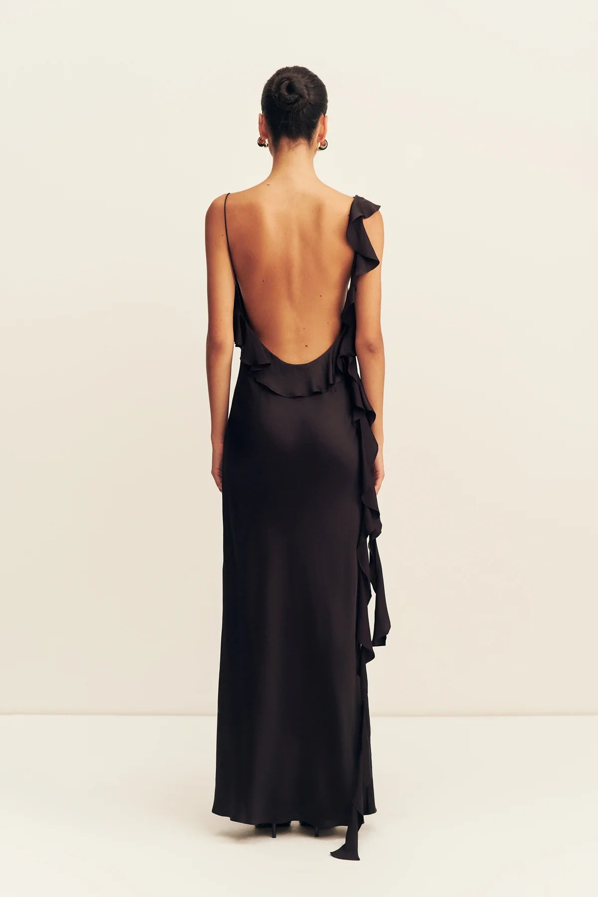 Shona Joy Agnes Slip Maxi Dress -Black
