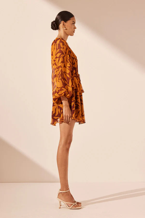 Natalina One Shoulder Tiered Drawstring Mini Dress - Lulu & Daw - Shona Joy - new arrivals, new arrvials, shona joy - Lulu & Daw - Australian Fashion Boutique