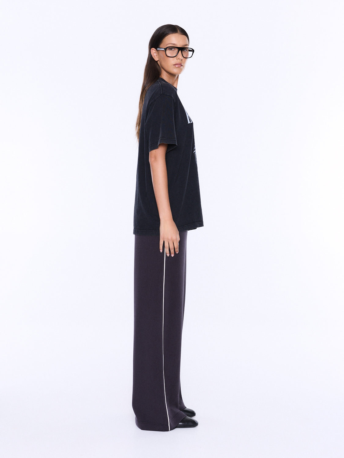Ena Pelly Ivy Relaxed Tee- Cheetah Black