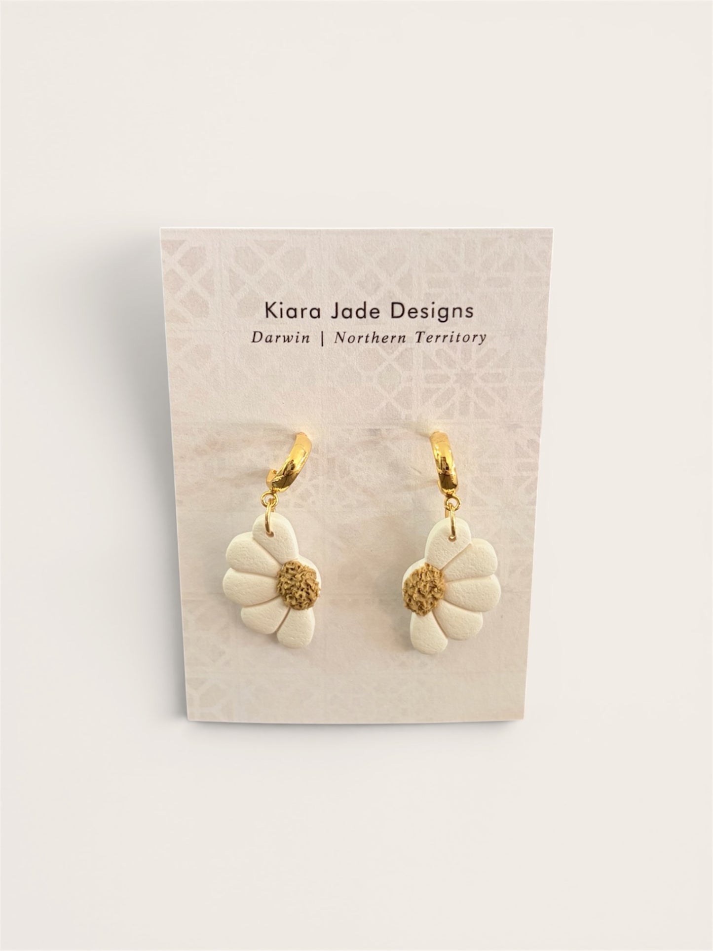Kiara Jade Earrings - Half Sunflower