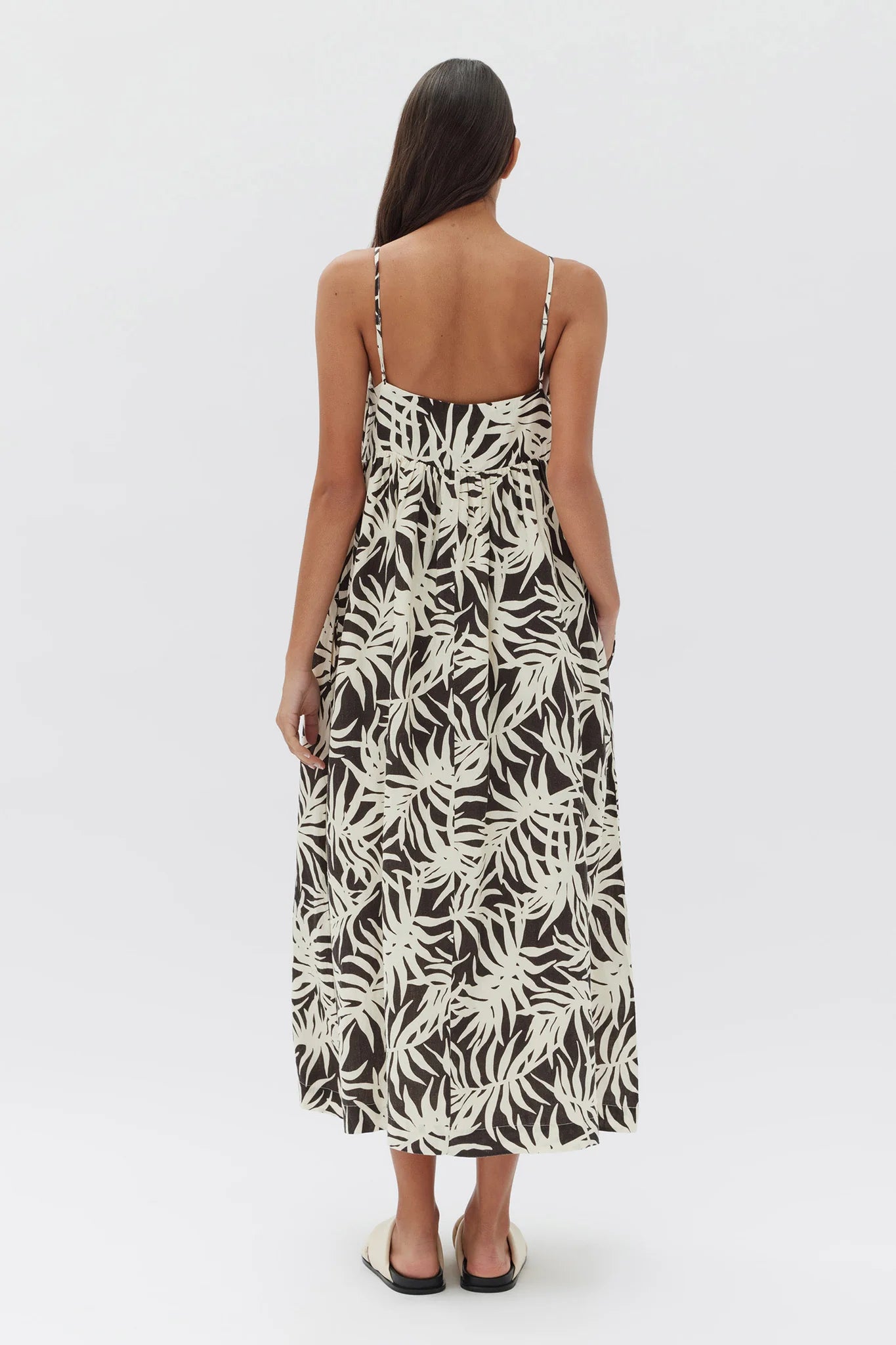 Seraphina Dress Cocoa Pandanus - Lulu & Daw - Assembly Label - assembly label, dress, linen, Sale - Lulu & Daw - Australian Fashion Boutique