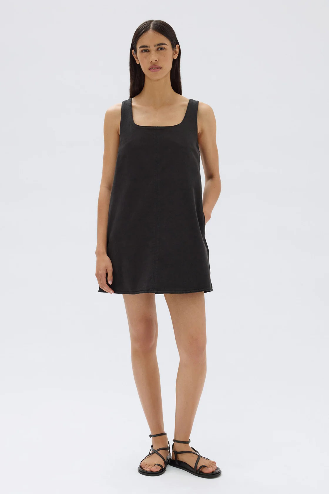 Zoey Twill Mini Dress - Lulu & Daw - Assembly Label - assembly label, dress, new arrvials - Lulu & Daw - Australian Fashion Boutique
