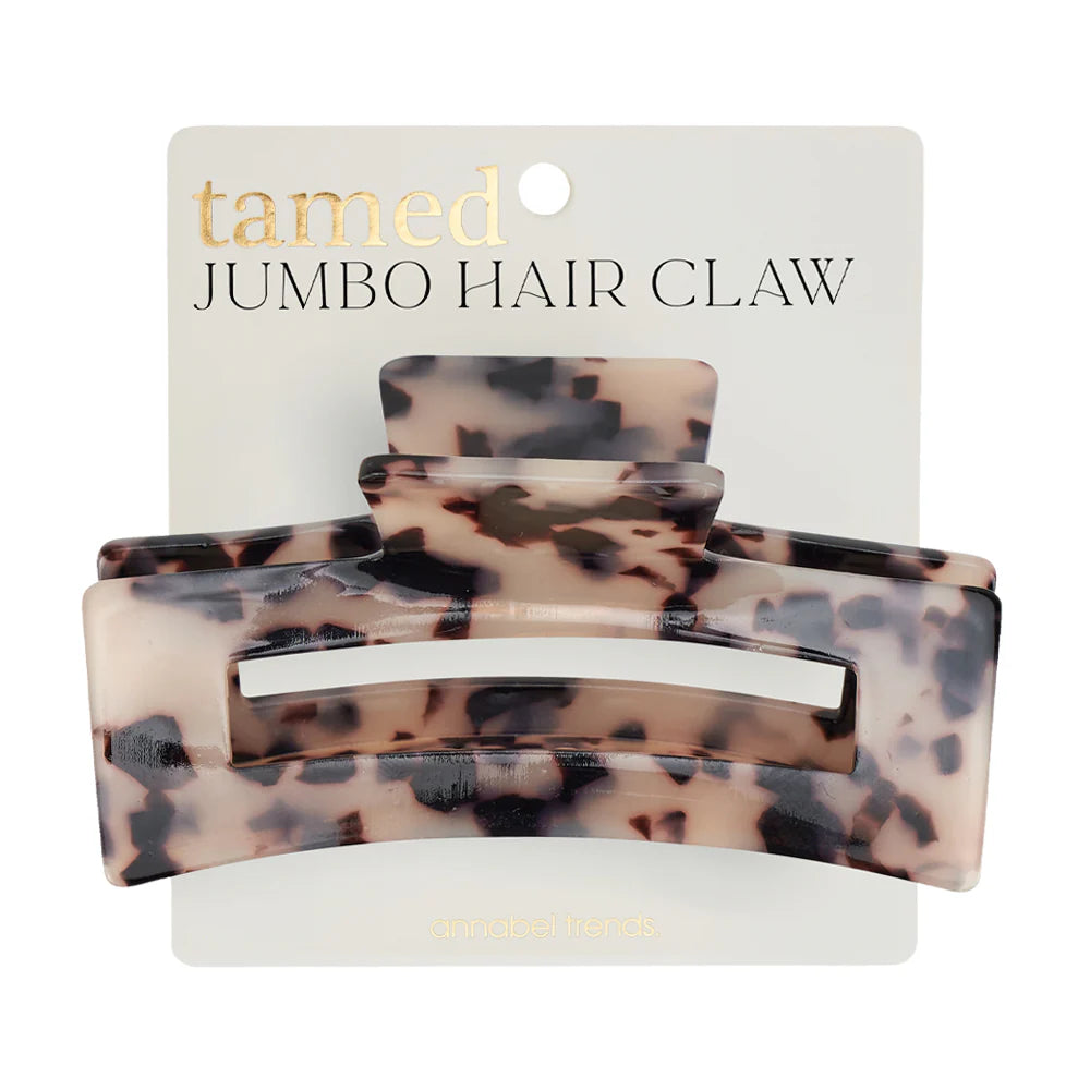 Tamed Jumbo Hair Claw -Tortoise Shell