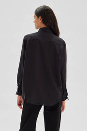 Xander long Sleeve  Linen Shirt- Black - Lulu & Daw - Assembly Label - assembly label - Lulu & Daw - Australian Fashion Boutique