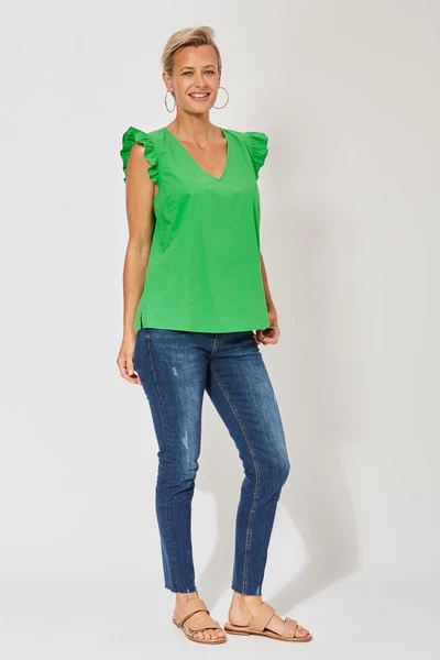 Sentosa Frill Top - Lulu & Daw - Haven - - Lulu & Daw - Australian Fashion Boutique