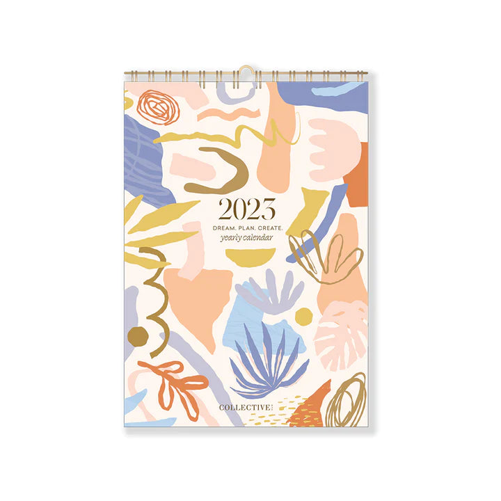 2023 Abstract Floral A4 Calendar - Lulu & Daw - The Collective Hub - - Lulu & Daw - Australian Fashion Boutique