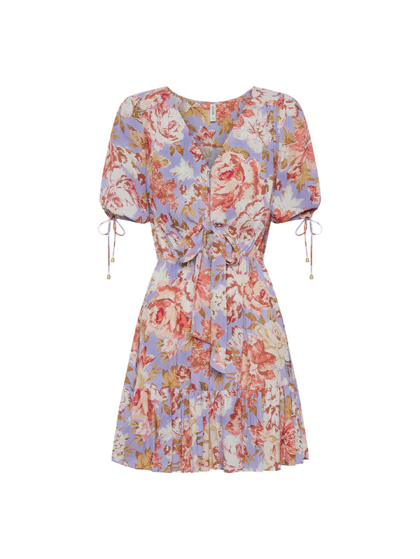 Daniella Tie Front Mini Dress - Lulu & Daw - Kivari - - Lulu & Daw - Australian Fashion Boutique