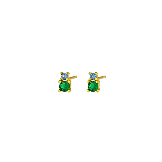 Sam Studs - Green Blue - Lulu & Daw - Jolie & Deen - - Lulu & Daw - Australian Fashion Boutique