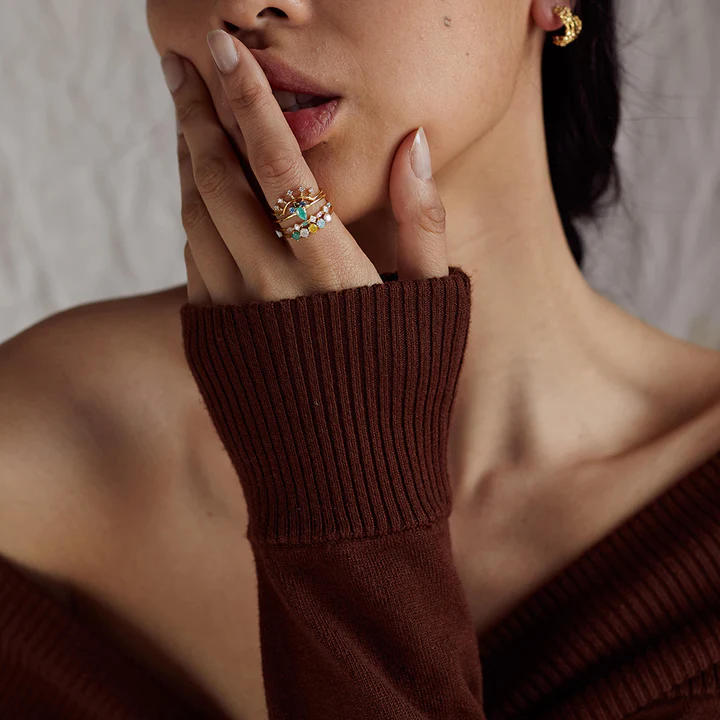 Elodie Ring - Gold - Lulu & Daw - Jolie & Deen - jewellery, jolie & deen - Lulu & Daw - Australian Fashion Boutique