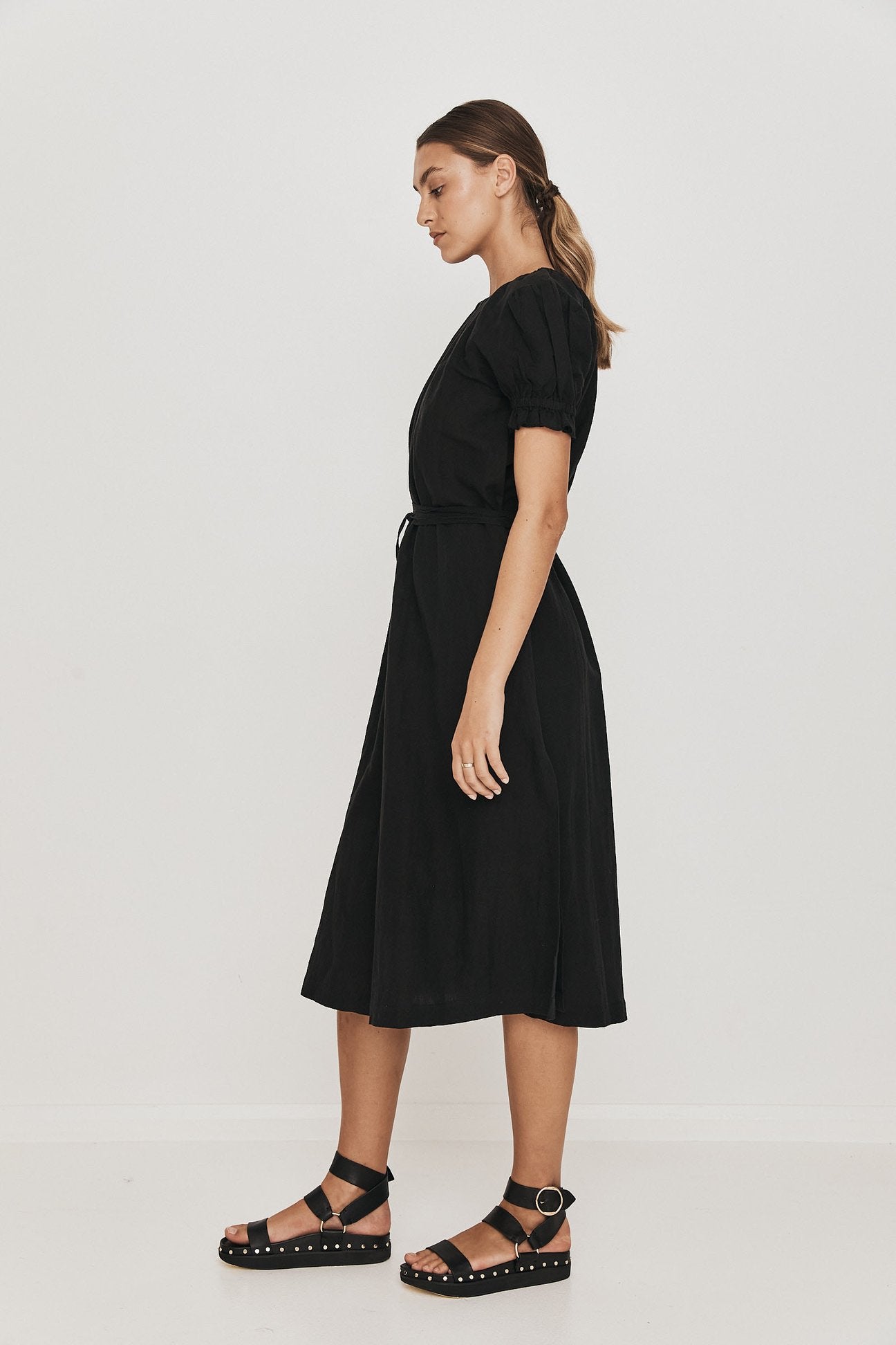 Mara Midi Dress - Black - Lulu & Daw - Saint Helena - dress - Lulu & Daw - Australian Fashion Boutique