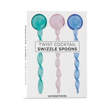 Cocktail Swizzle Spoons - Twist Set - Lulu & Daw - Annabel Trends - new arrivals, new arrvials - Lulu & Daw - Australian Fashion Boutique