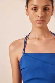 Lani Draped Cross Back Midi Dress - Azure - Lulu & Daw - Shona Joy - new arrivals, new arrvials, shona joy - Lulu & Daw - Australian Fashion Boutique