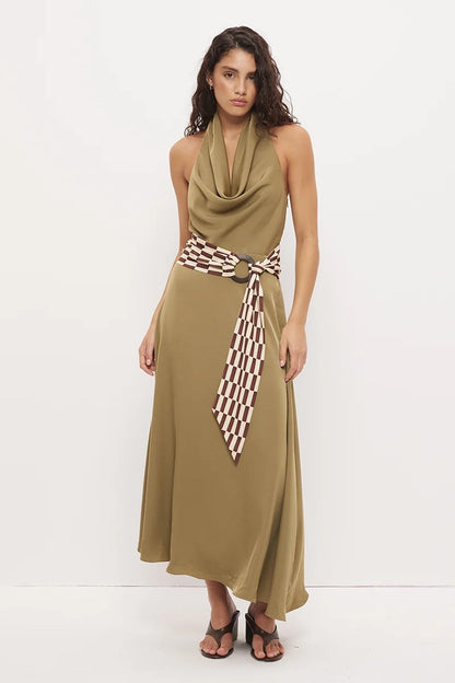 Mon Renn Essence Dress - Khaki