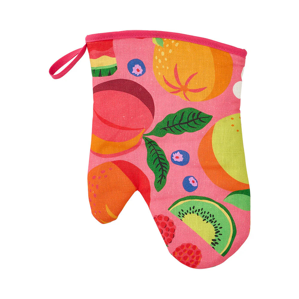 Oven Mitt - Single - Linen - Tropicana