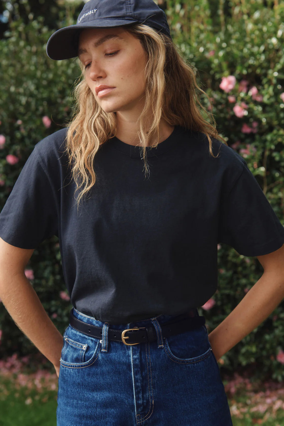 Base Tee - True Navy - Lulu & Daw - Assembly Label - assembly label, new arrivals, new arrvials, tops - Lulu & Daw - Australian Fashion Boutique