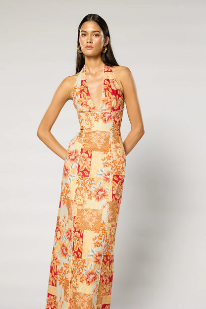 Solene Halter Maxi Dress