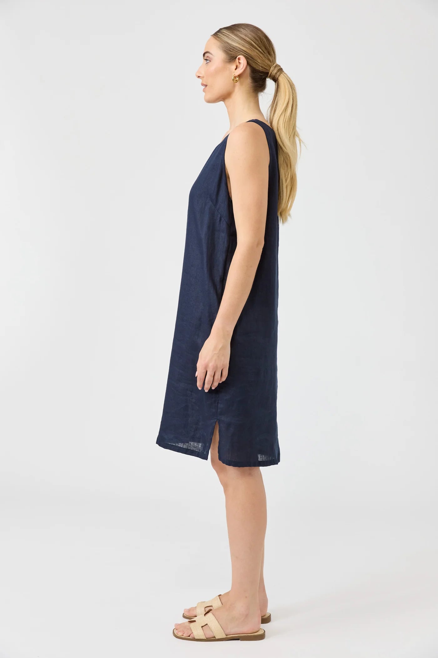 Studio Midi Dress - Navy