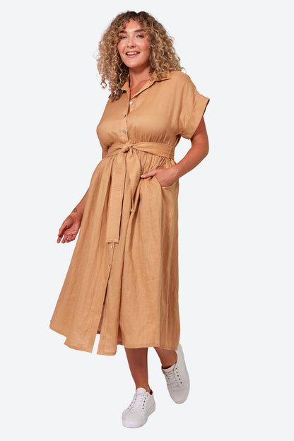 La Vie Shirt Dress - Lulu & Daw - Eb & Ive - 100% Linen, eb & ive, new arrvials - Lulu & Daw - Australian Fashion Boutique