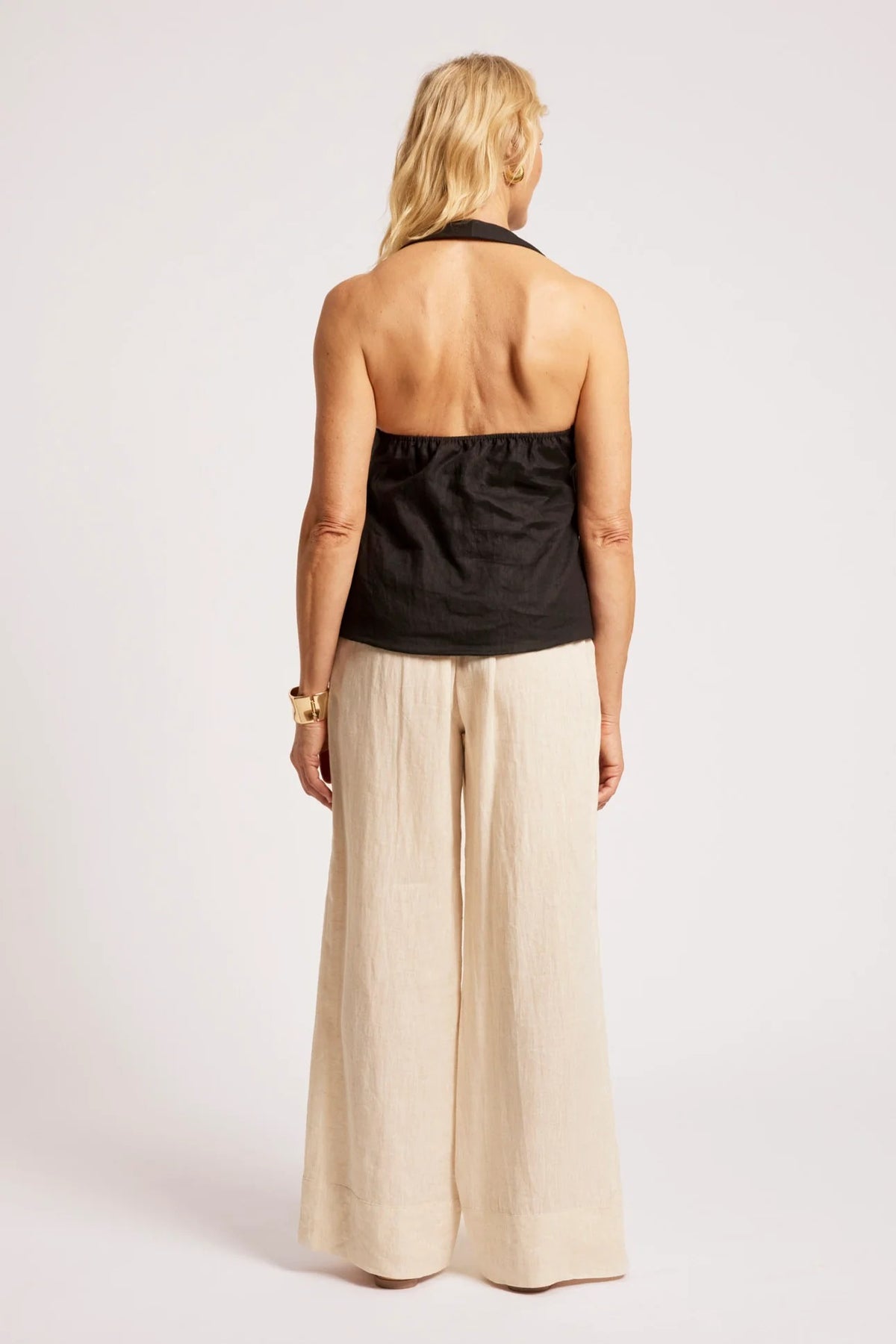 Eb & Ive Maris Halter Vest - Black