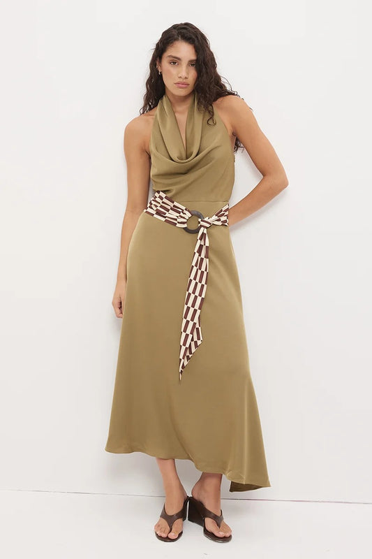 Mon Renn Essence Dress - Khaki