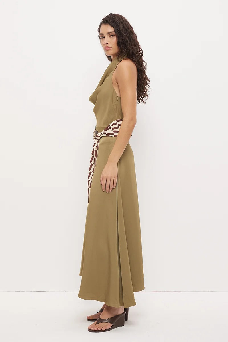 Mon Renn Essence Dress - Khaki
