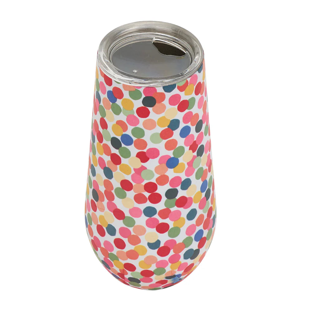 Sparkling Flute - Double Walled - Confetti