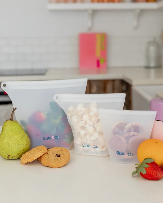 Reusable Food Pouches - Set of 3