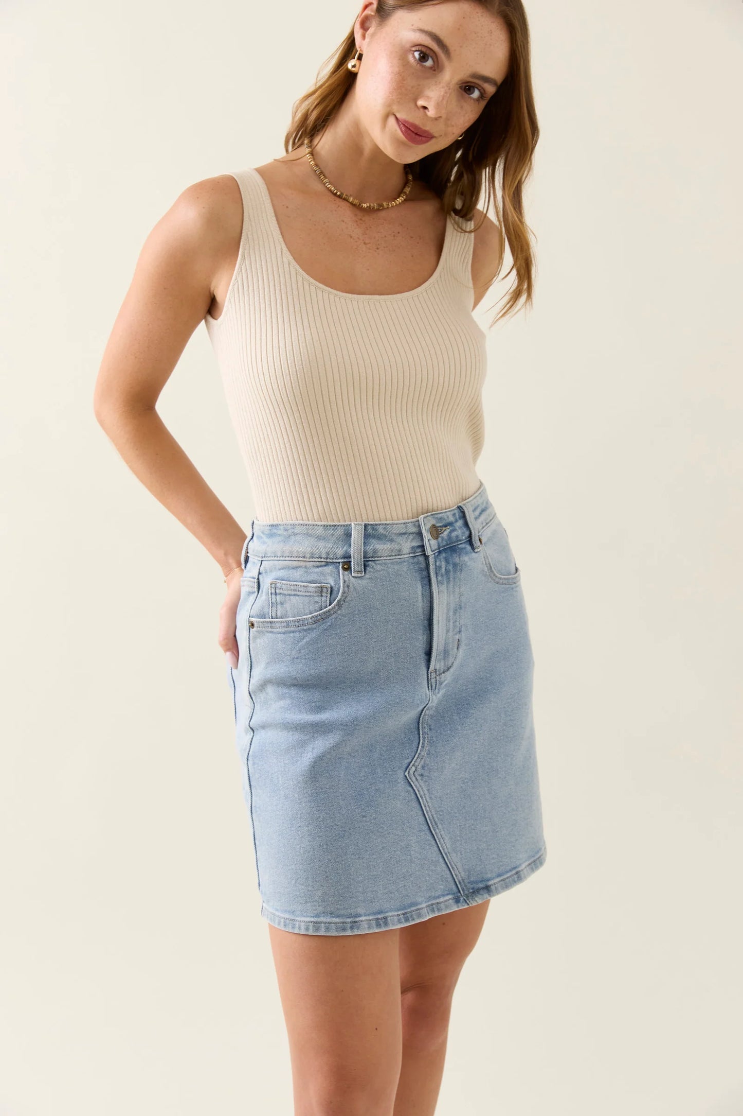Margot Denim Skirt - Stellar
