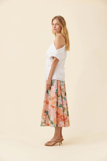 Isle of Mine Rosa One Shoulder Top - White