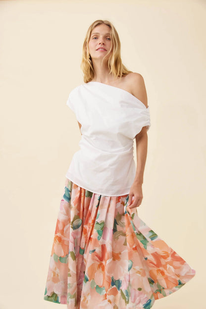 Isle of Mine Rosa One Shoulder Top - White