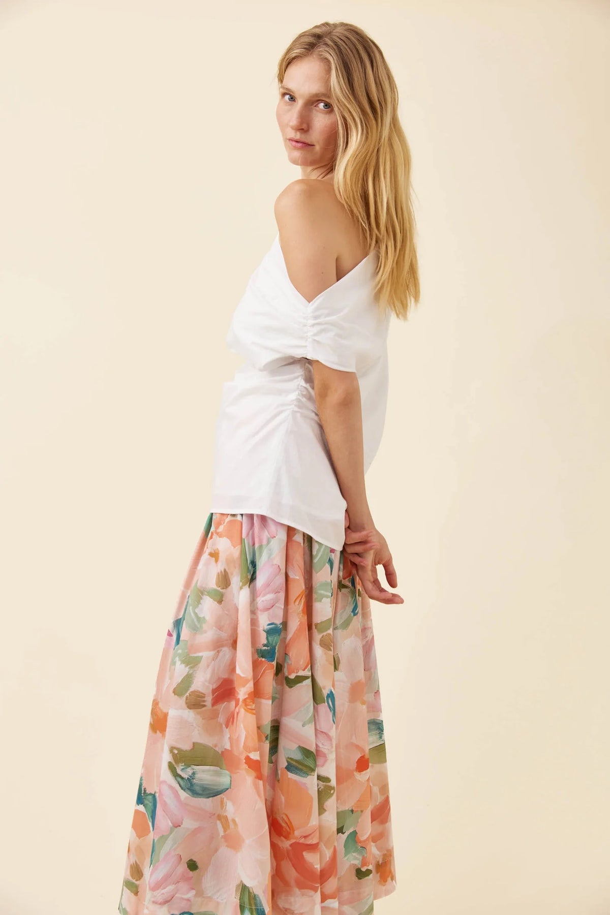 Isle of Mine Rosa One Shoulder Top - White