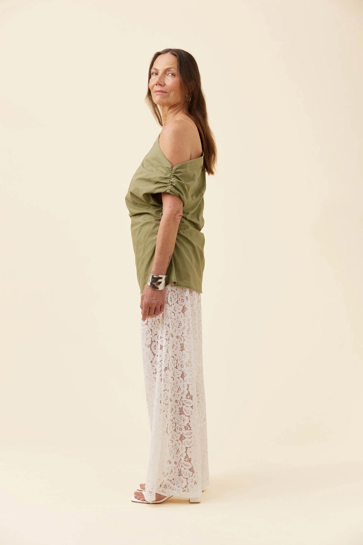 Isle of Mine Rosa One Shoulder Top - Sage