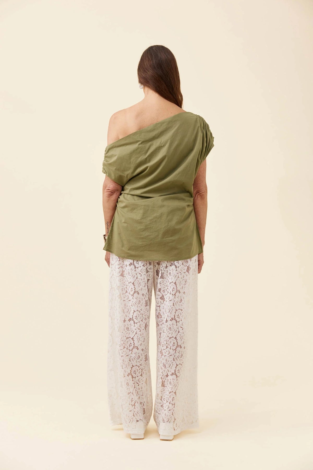 Isle of Mine Rosa One Shoulder Top - Sage