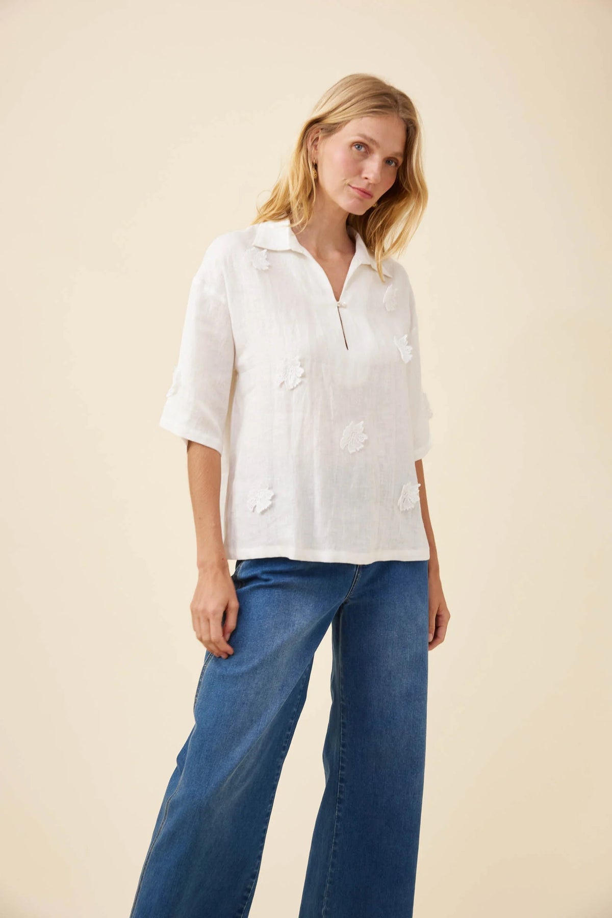 Isle of Mine Anita Shirt - White