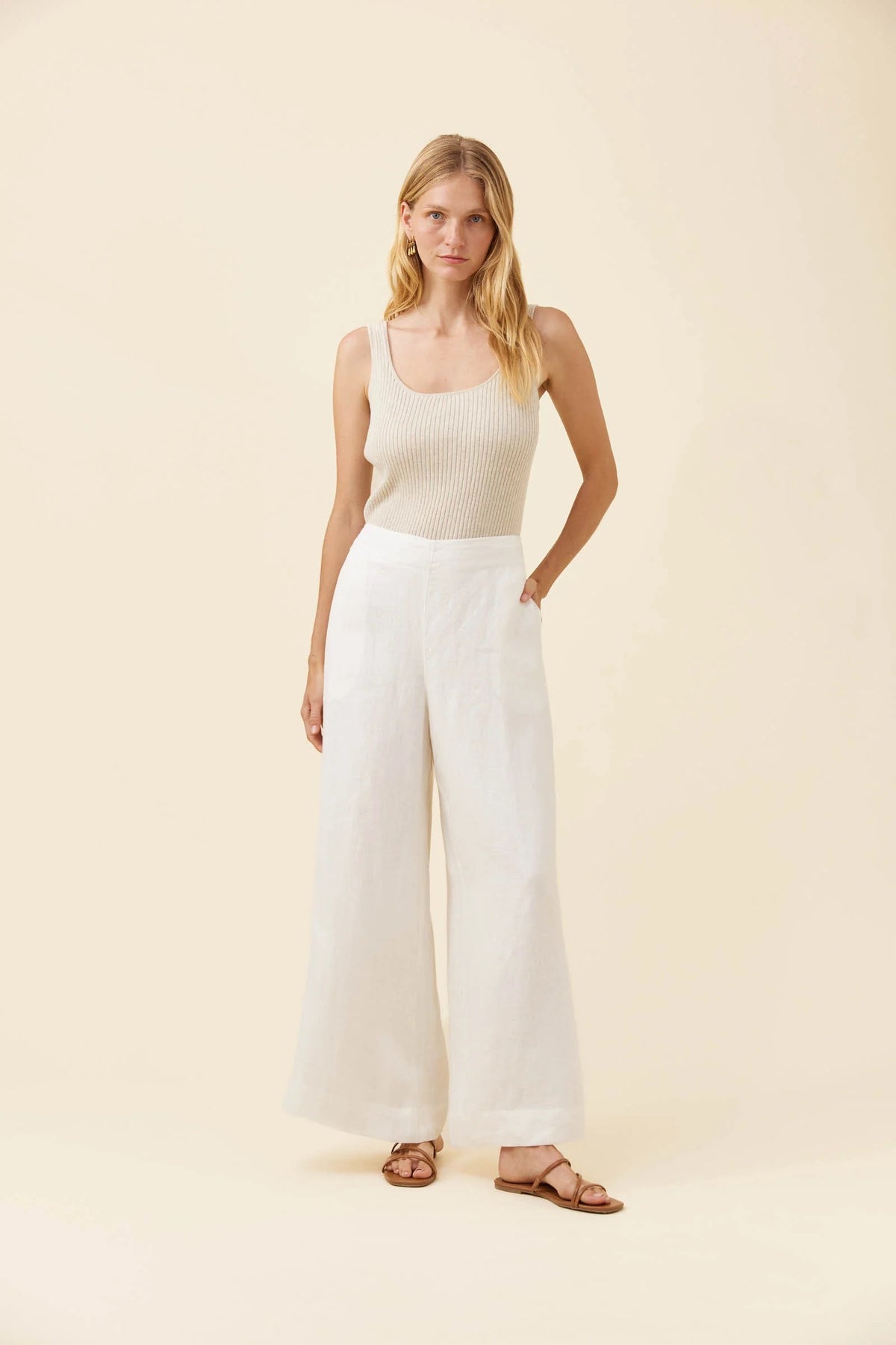 Isle of Mine Anita Pant - White
