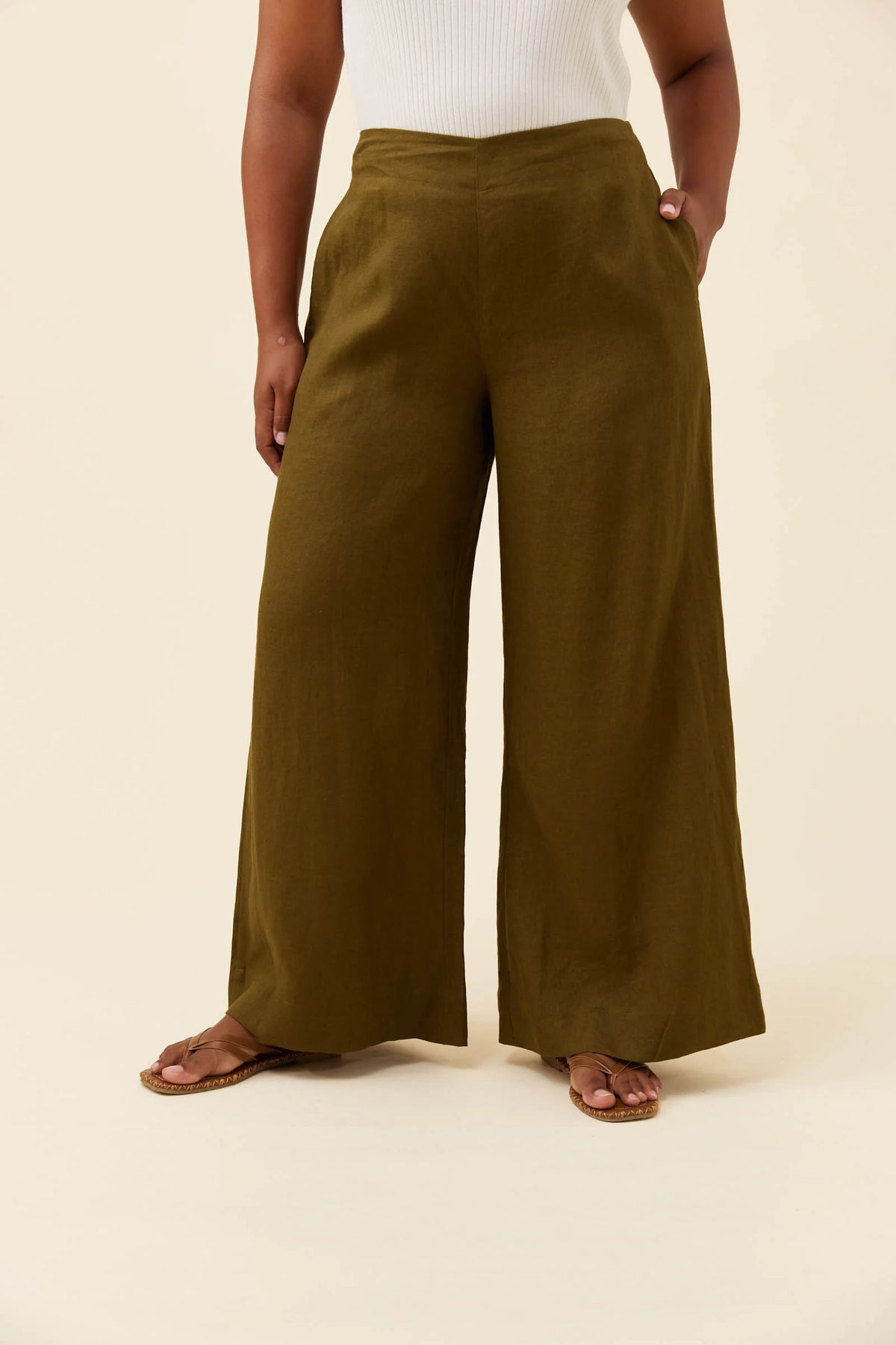 Isle of Mine Anita Pant - Olive