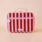 Burgundy Stripe Mini Lunch Bag
