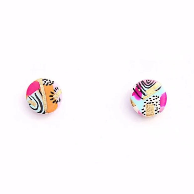 Hand Painted Studs - Lulu & Daw - Kingston - kingston, new arrvials - Lulu & Daw - Australian Fashion Boutique