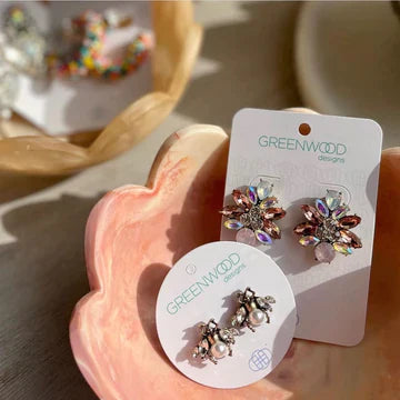 GreenWood Designs - Bling x3 Size - Lulu & Daw - GreenWood Designs - earrings, greenwood designs - Lulu & Daw - Australian Fashion Boutique