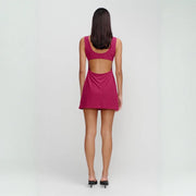 Teisha Mini Dress - Berry