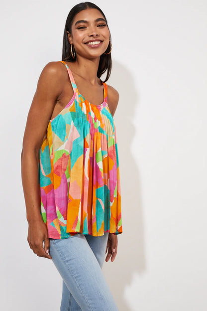 Tropicana Tank - Lulu & Daw - Haven - Linen Blend, new arrivals, new arrvials, tops - Lulu & Daw - Australian Fashion Boutique