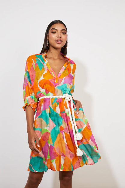 Tropicana Rope Dress - Lulu & Daw - Haven - dress, dresses, Linen Blend, new arrivals, new arrvials - Lulu & Daw - Australian Fashion Boutique