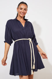 Tropicana Rope Dress - Lulu & Daw - Haven - dress, dresses, Linen Blend, new arrivals, new arrvials - Lulu & Daw - Australian Fashion Boutique