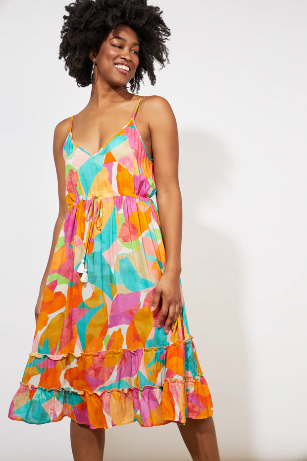 Tropicana Tank Dress - Lulu & Daw - haven - Linen Blend, new arrivals, new arrvials - Lulu & Daw - Australian Fashion Boutique