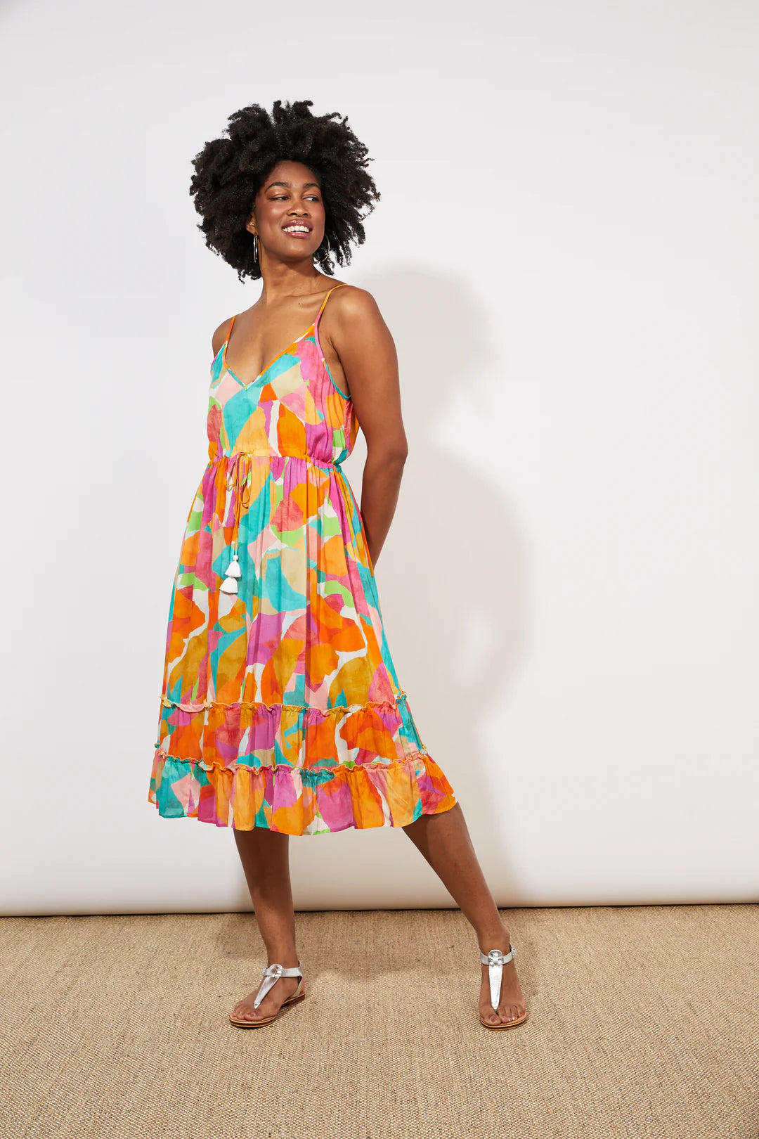 Tropicana Tank Dress - Lulu & Daw - haven - Linen Blend, new arrivals, new arrvials - Lulu & Daw - Australian Fashion Boutique