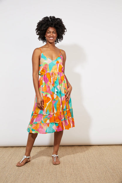 Tropicana Tank Dress - Lulu & Daw - haven - Linen Blend, new arrivals, new arrvials - Lulu & Daw - Australian Fashion Boutique