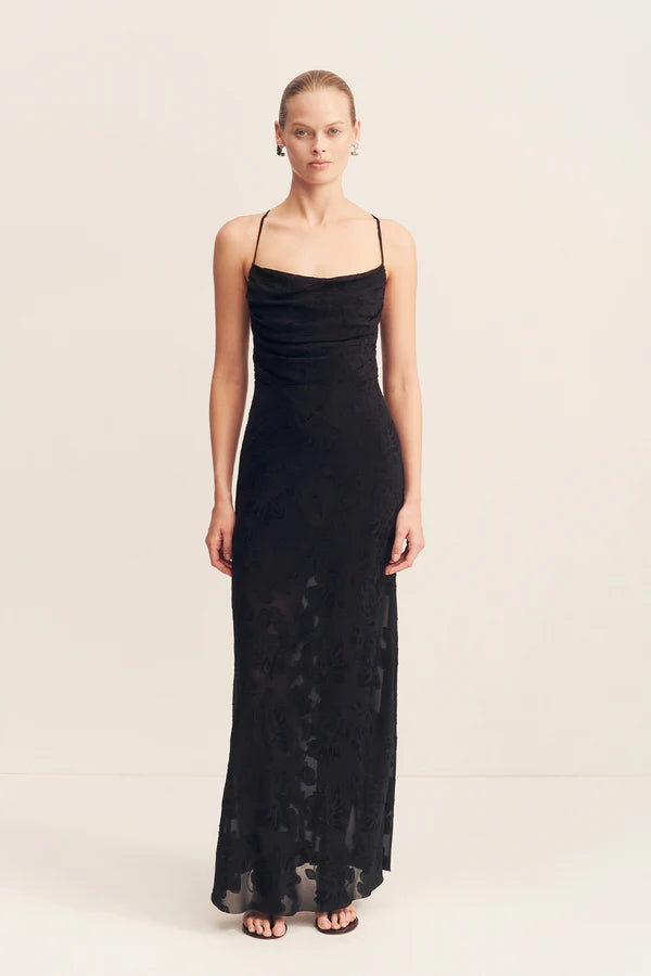 Shona Joy Bowery Lace Back Bias Maxi Dress