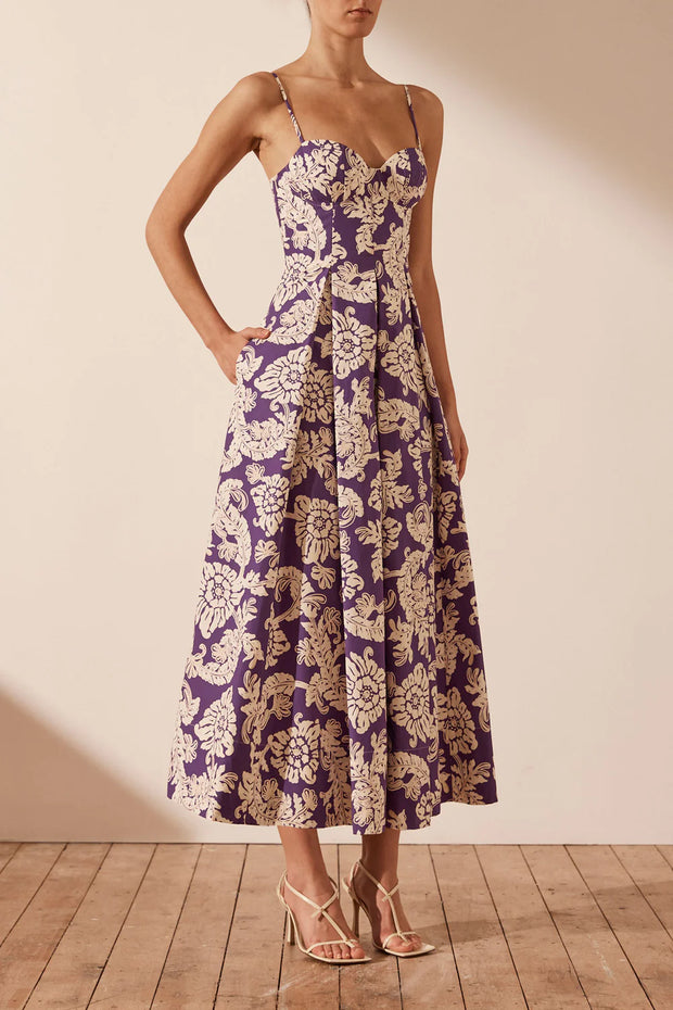 Panelled Bustier Midi Dress - Lulu & Daw - Shona Joy - dress - Lulu & Daw - Australian Fashion Boutique