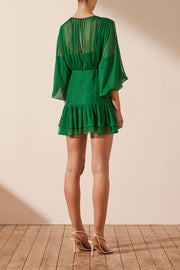 Malina Ruched Panelled Mini Dress - Lulu & Daw - Shona Joy - new arrivals - Lulu & Daw - Australian Fashion Boutique