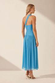 Margot One Shoulder Midi Dress- Aqua - Lulu & Daw - Shona Joy - dress, shona joy - Lulu & Daw - Australian Fashion Boutique